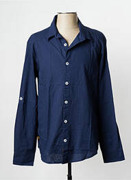 Chemise manches longues bleu marine DAYTONA homme