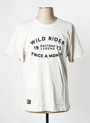 T-shirt blanc DAYTONA pour homme