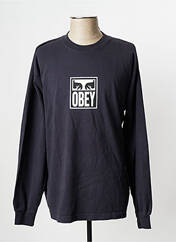 T-shirt bleu OBEY pour homme seconde vue