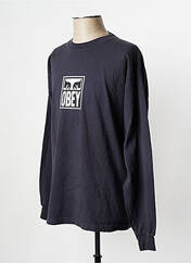 T-shirt bleu OBEY pour homme seconde vue