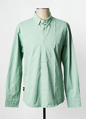 Chemise manches longues vert DAYTONA homme
