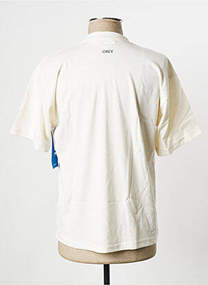 T-shirt beige OBEY homme