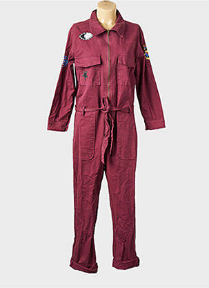 Combi-pantalon rouge ROSE GARDEN femme