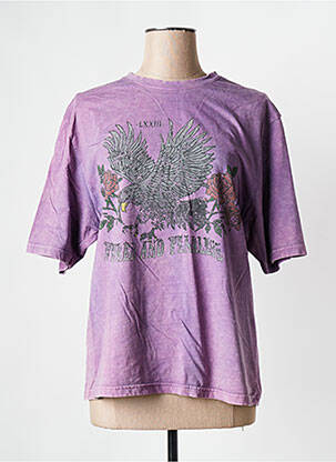 T-shirt violet ROSE GARDEN femme
