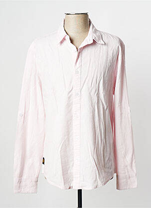 Chemise manches longues rose DAYTONA homme
