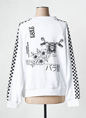 Sweat-shirt blanc ROSE GARDEN pour femme seconde vue