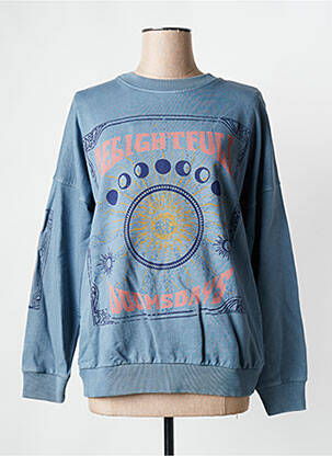 Sweat-shirt bleu ROSE GARDEN femme