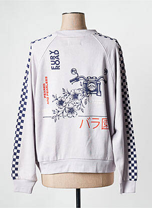 Sweat-shirt lilas ROSE GARDEN femme