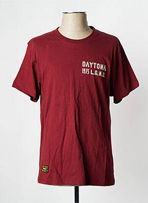 T-shirt bordeaux DAYTONA homme