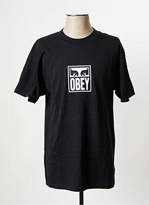 T-shirt noir OBEY homme