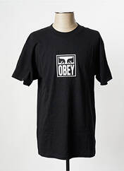 T-shirt noir OBEY pour homme seconde vue