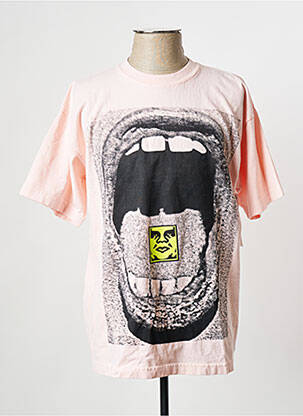 T-shirt rose OBEY homme