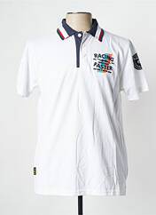 Polo blanc DAYTONA pour homme seconde vue