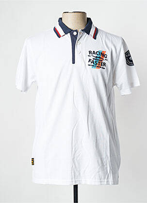 Polo blanc DAYTONA pour homme