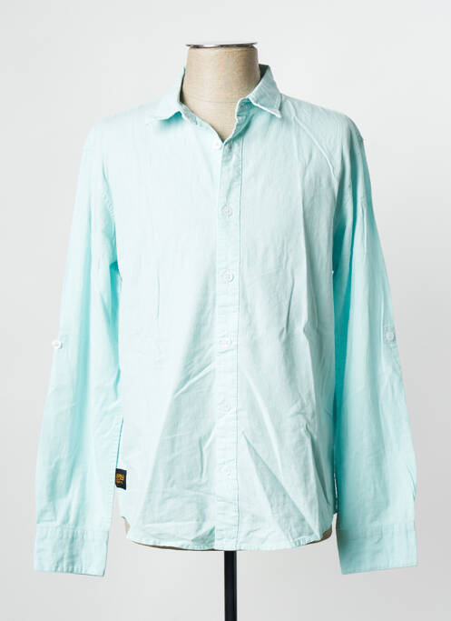 Chemise manches longues bleu ciel DAYTONA pour homme