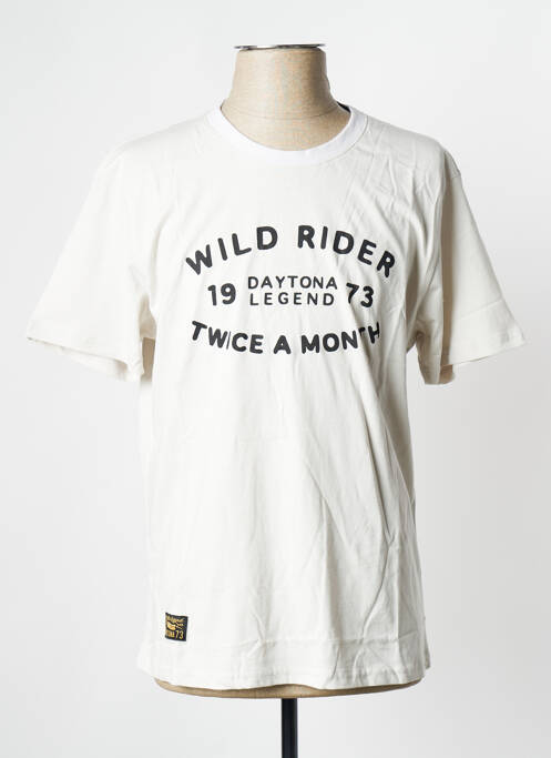 T-shirt blanc DAYTONA pour homme