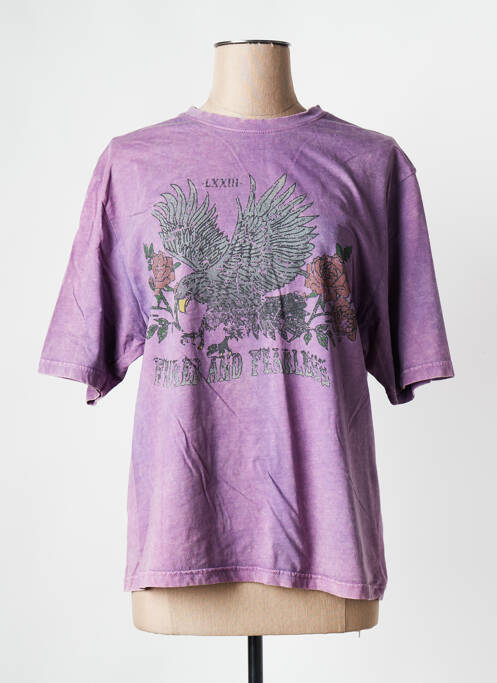 T-shirt violet ROSE GARDEN pour femme
