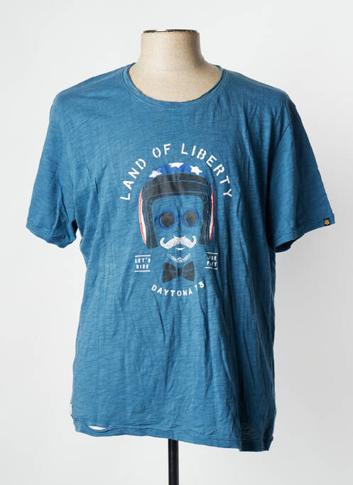 T-shirt bleu DAYTONA pour homme