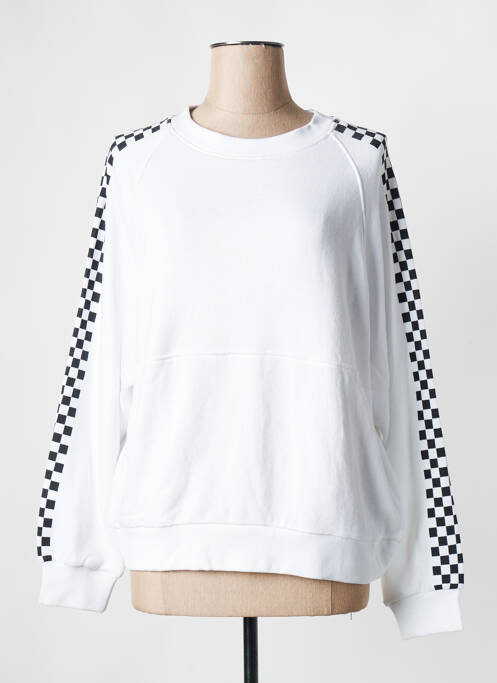 Sweat-shirt blanc ROSE GARDEN pour femme