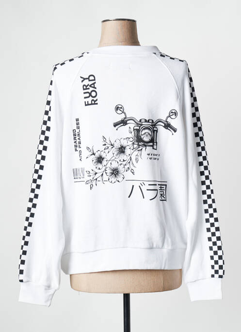 Sweat-shirt blanc ROSE GARDEN femme