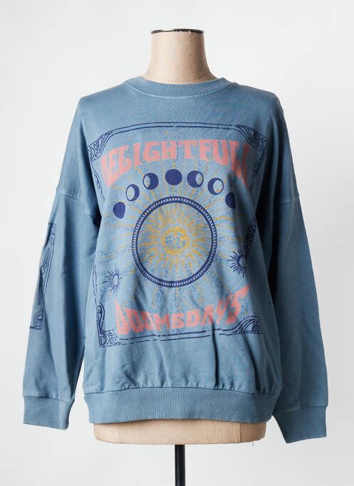 Sweat-shirt bleu ROSE GARDEN pour femme