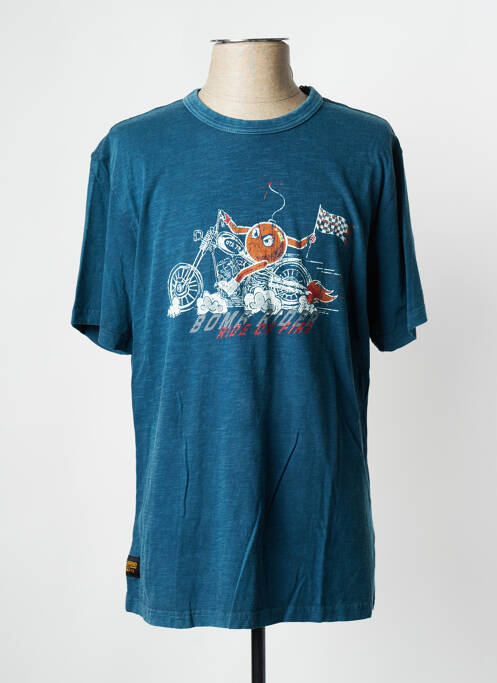 T-shirt bleu DAYTONA pour homme