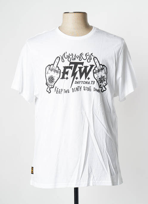 T-shirt blanc DAYTONA pour homme