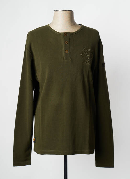 T-shirt kaki DAYTONA pour homme