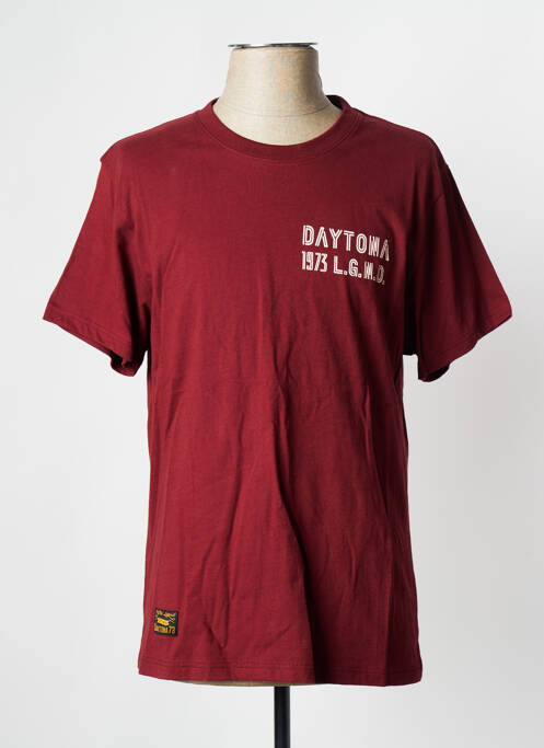 T-shirt bordeaux DAYTONA pour homme