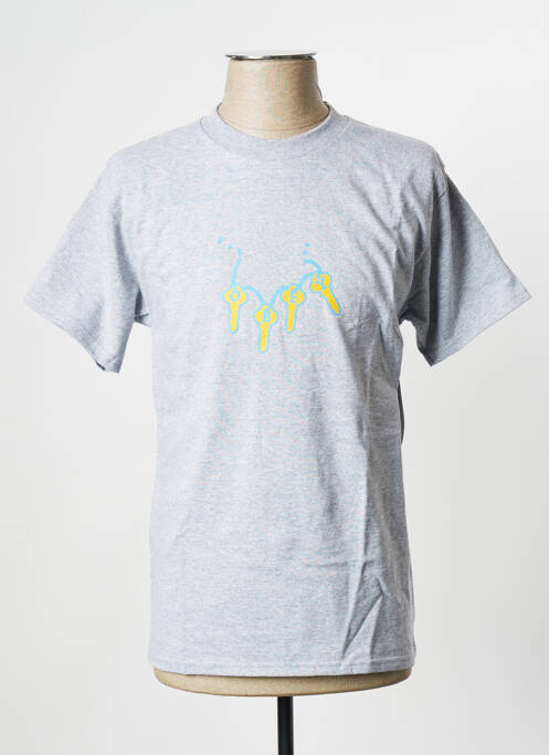 T-shirt gris OBEY pour homme