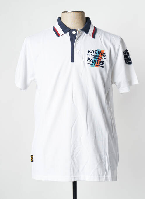 Polo blanc DAYTONA pour homme