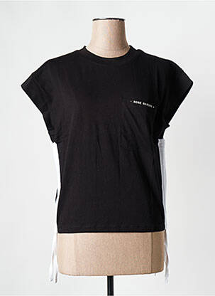 T-shirt noir ROSE GARDEN pour femme