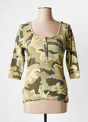 T-shirt vert ROSE GARDEN femme
