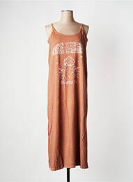 Robe longue orange ROSE GARDEN femme