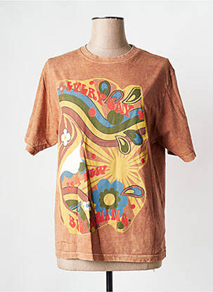 T-shirt orange ROSE GARDEN pour femme