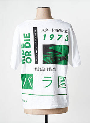 T-shirt blanc ROSE GARDEN femme