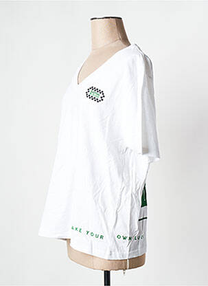 T-shirt blanc ROSE GARDEN femme