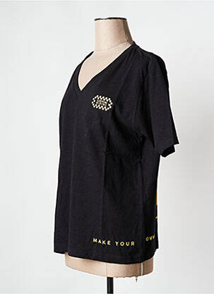 T-shirt noir ROSE GARDEN femme