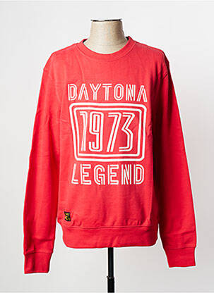 Sweat-shirt rouge DAYTONA homme