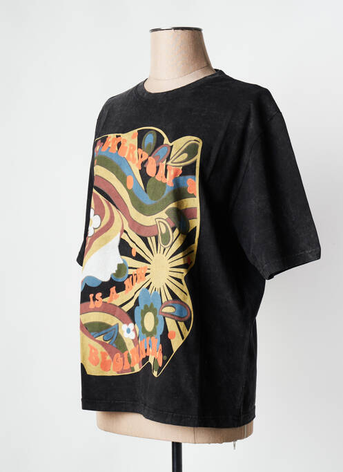 T-shirt noir ROSE GARDEN femme