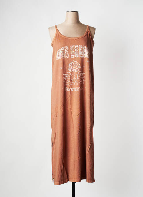 Robe longue orange ROSE GARDEN pour femme