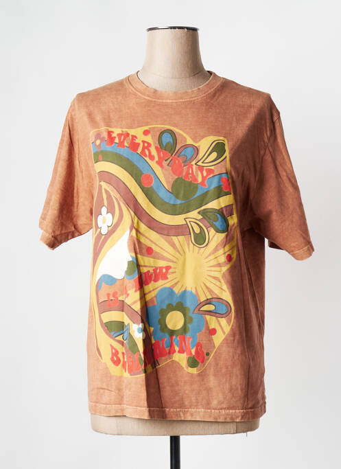 T-shirt orange ROSE GARDEN pour femme