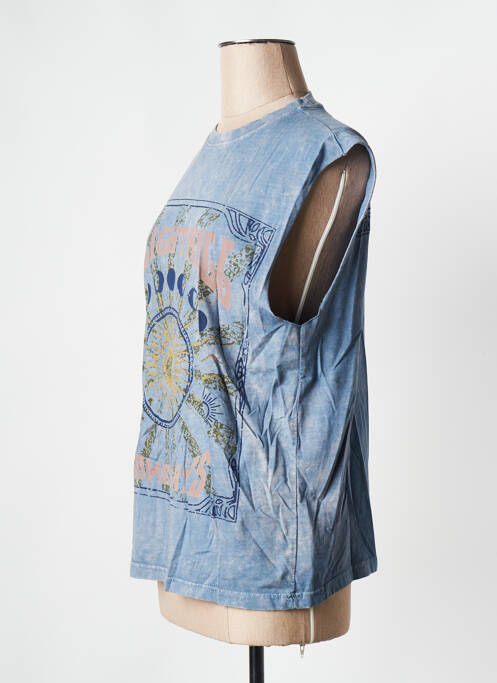 Débardeur bleu ROSE GARDEN pour femme