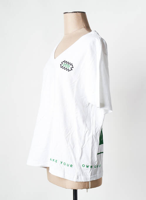 T-shirt blanc ROSE GARDEN pour femme