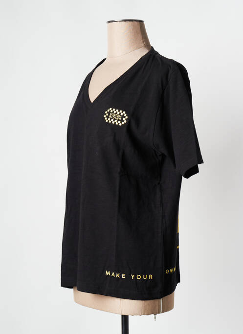 T-shirt noir ROSE GARDEN pour femme