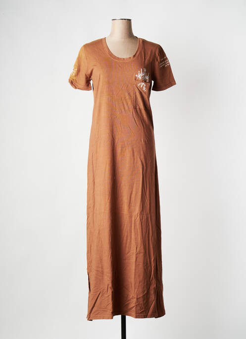 Robe longue orange ROSE GARDEN pour femme