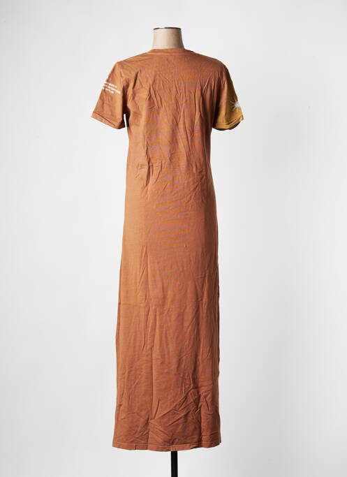 Robe longue orange ROSE GARDEN pour femme