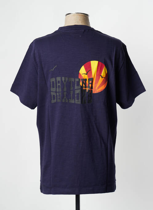 T-shirt bleu marine DAYTONA pour homme