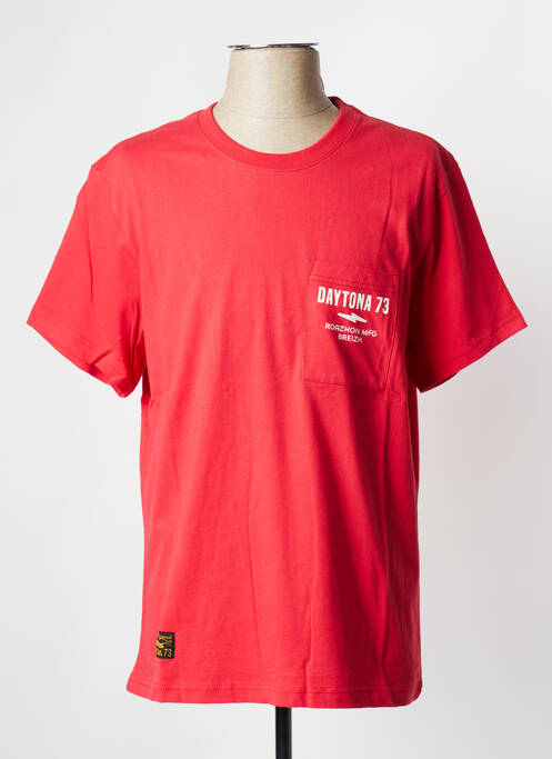 T-shirt rouge DAYTONA pour homme