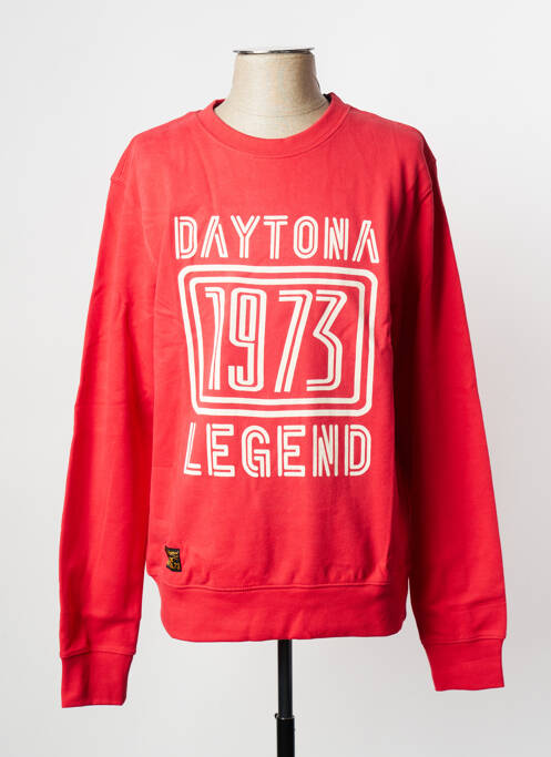 Sweat-shirt rouge DAYTONA pour homme